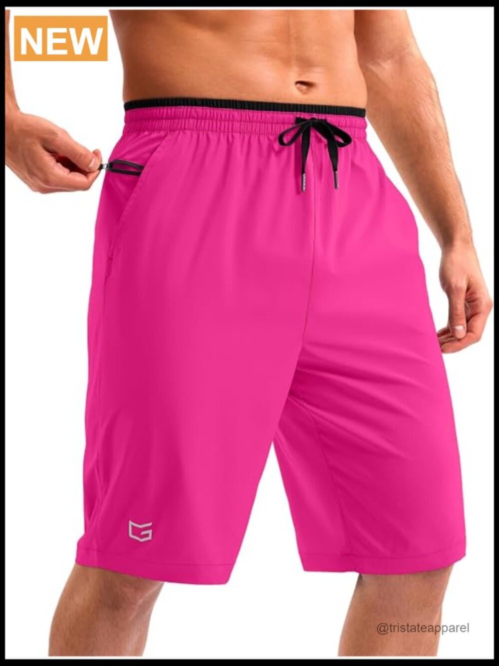 11" Board Shorts with Zipper Pocket Quick Dry Swim Trunks No Mesh